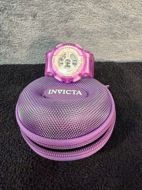 Invicta Accessories - NWT Invicta Activa Digital Sports Watch Purple Transparent Resin